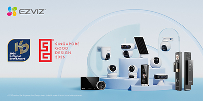 Diberi penghargaan oleh K-Digital Brand Award dan Singapore Good Design Award, EZVIZ kembali …