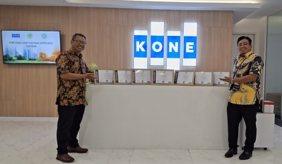 KONE Indonesia menetapkan standar baru di industri sebagai perusahaan pertama yang meraih  …
