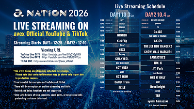 “a-nation 2026”, Salah Satu Festival Musik Terbesar Jepang, Siarkan Pertunjukan Secara Gratis di …